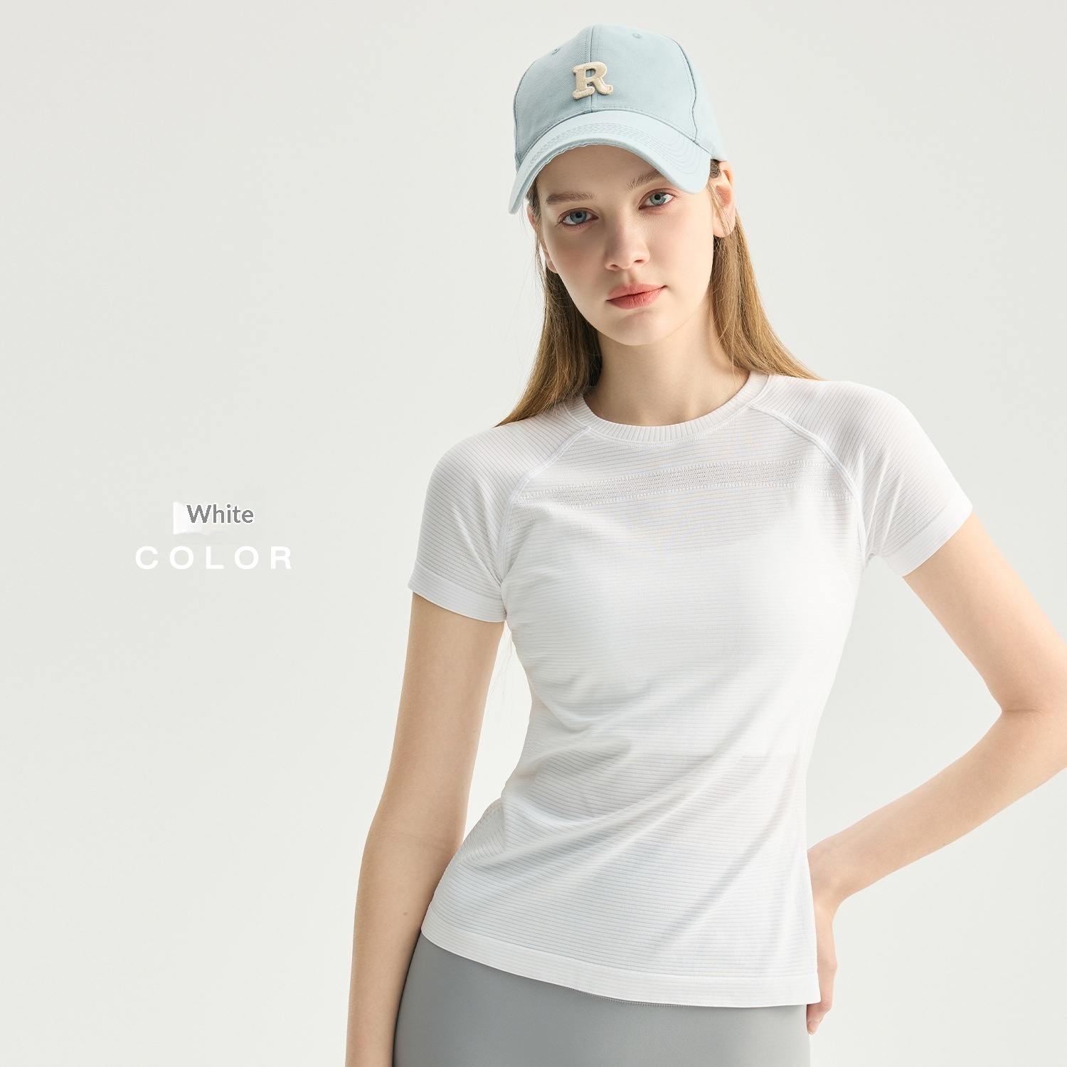 Breathable Chest-line Short-sleeve Womens Top